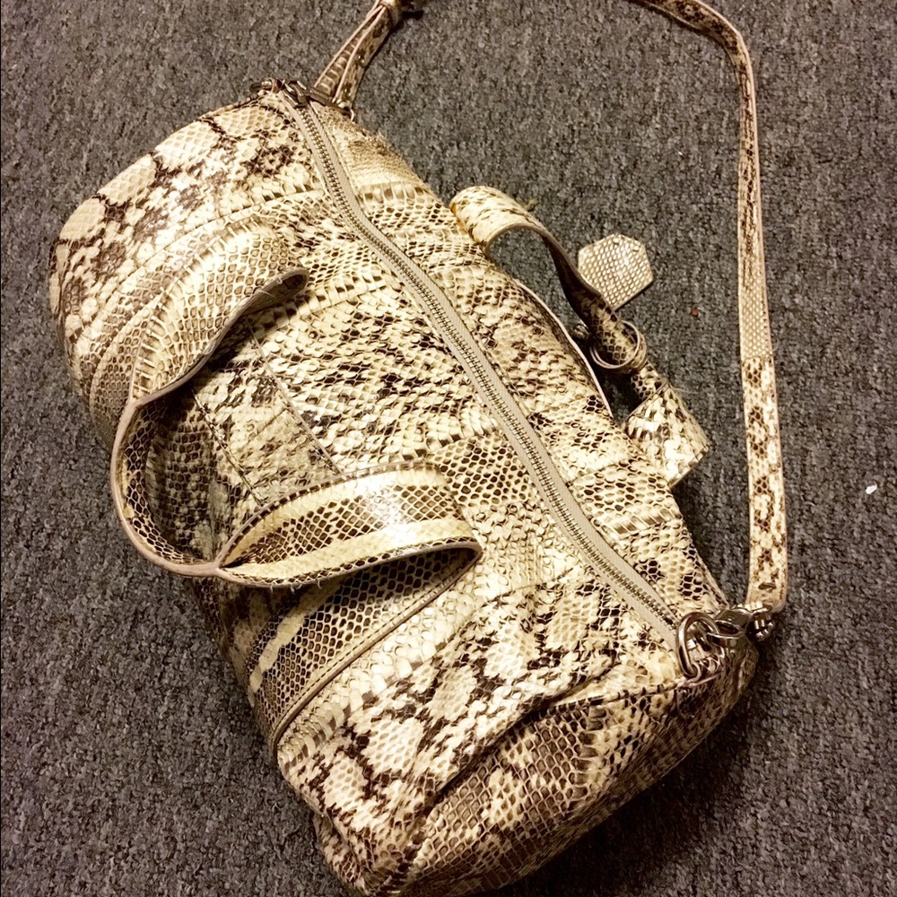 Rebecca Minkoff cross body purse snakeskin Authentic crazy sale